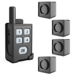 Portable Outdoor Perimeter Alarm System- 1/4 Mile Waterproof Wireless Motion …