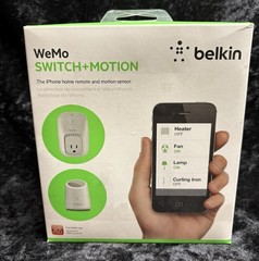 Belkin WeMo Switch +Motion iPhone Home Remote & Motion Sensor Wi-Fi W/App NIB