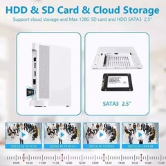 10CH Solar Wireless Security Camera System 8000mAh Battery 360° PTZ Night Vision