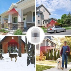 U.S Patrol Driveway Patrol Garage Motion Sensor Security Infrared System White