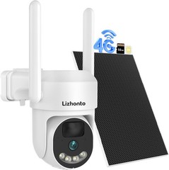 Solar 4G LTE Cellular Security Camera Wireless Outdoor– No WiFi Needed, Requires