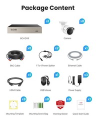 3K Lite Home Security Camera System with Audio, AI Human/Vehicle Detection, N…