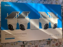 AOSU Solar Security Cameras Outdoor Wireless 4 Cam Kit 2K Night Vision 360 View!
