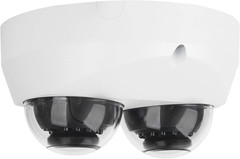 2X4Mp 1/2.7″ CMOS Starlight IR Mini Dome Dual Lens IP Wired Camera Good for Corr