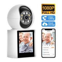 KERUI 1080P 2MP HD PTZ WIFI IP Camera Video Calls With 2.8″ Inch IPS Screen