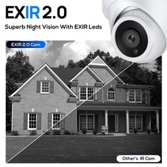 VIKYLIN Mini Turret POE IR 4K ethernet Security IP CAMERA MIC Outdoor/Indoor Lot