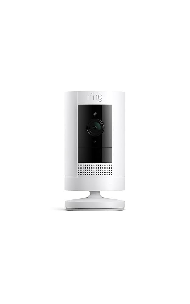 Ring Stick Up Cam Outdoor Security Camera Color Night Vision Alexa White WiFi