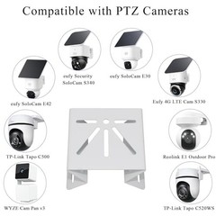 Corner Camera Mount Compatible with eufy SoloCam S340/E30/E42,eufy 4G LTE White