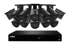 Lorex Fusion Series 4K 16 Channel 4TB Wired NVR System with IP Bullet Cameras