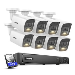 ANNKE 4K POE Security Camera System Audio 12MP 8CH NVR AI Detection Color Night