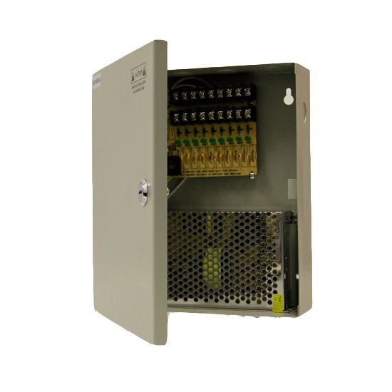 9ch 12v DC Power Supply Box CCTV Cameras AV 110V-240V