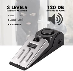 Door Stop Alarm, Door Stopper Security for Home Travel Apartment with 120DB S…