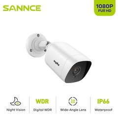 SANNCE 1x HD 1080P Outdoor 2MP Video CCTV Smart Security Camera IR Night Vision