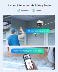 ZOSI 5MP/4K POE Security IP Camera Audio Auto Track Color Night Vision AI Detect