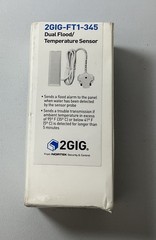 2GIG Dual Flood Temperature Sensor Probe 2GIG-FT1-345 Wet/Dry flood 345MHz (New)