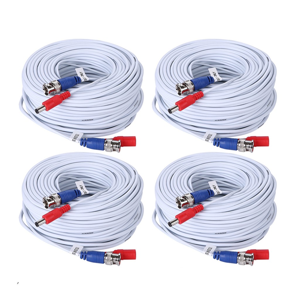 ANNKE 25/50/60/100ft Security Camera Video DC Power Cable BNC DVR Extension Cord
