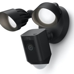 Ring Floodlight Cam Wired Plus Outdoor Wired Full HD Surveillance Camera – Black