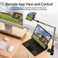 Wireless Outdoor Security Camera Dual Lens Zoom 360° PTZ Infrared Night Vision