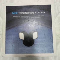 Blink Wired Floodlight Camera, Smart security camera, 2600 lumens, HD BLACK