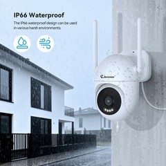 Wireless Security Camera System Pan/Tilt 1TB HDD Home 5MP 10CH Recording NVR