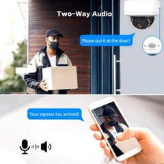 4.0 Megapixel Panorama View PoE IP Camera compatible LTS/Hikvision NVR