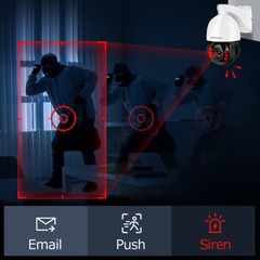 4K 8MP POE PTZ Security IP Camera 30x Zoom CCTV HIKVISION Compatible IR JENNOV