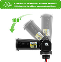 2-Pack, Dusk to Dawn/Day Night Sensor, Photoelectric Switch, Photo Cell Sensor,