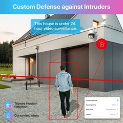ZOSI 5MP Wireless Security Camera PT WiFi AI Face/Car Detect with Two Way Audio