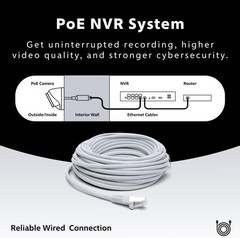 Swann AdvancedX™ Wired NVR 4K Security Camera System, 8 Channels, 4 PoE Dome C