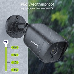 SANNCE 4X HD 5MP Bullet Home Security Camera Outdoor Night Vision IP66 CCTV