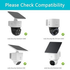 Pole Mount for eufy SoloCam S340/E42/E30/4G LTE Cam S330 Camera, No-Drill