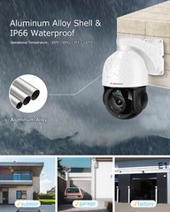 4K 8MP POE PTZ Security IP Camera Outdoor 30x Zoom 360 CCTV HIKVISION Compatible
