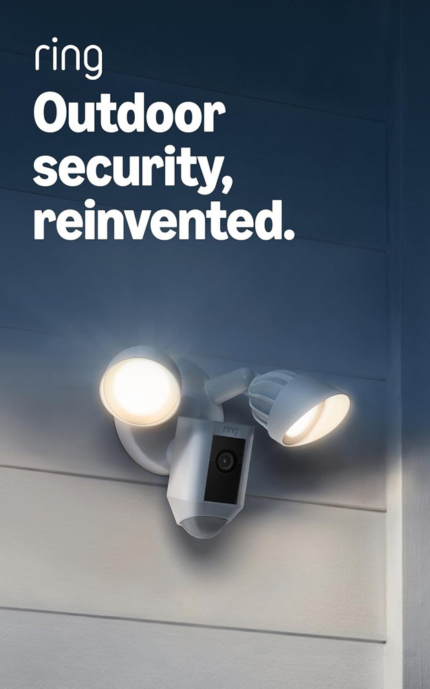 Floodlight Cam Wired plus (Newest Model), Outdoor Home or Business Security with