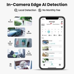 ZOSI 4K 2TB NVR 5MP PoE Security Camera System PTZ Person Vehicle Detect Home