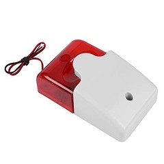 Wired Flashing Light Strobe Siren Dc 12v Sound Alarm Red Light Sound Siren Home