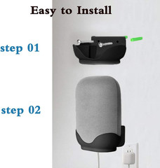 2 Pack Wall Mount Compatible with Google Nest Audio Speaker,Built in Cord Manage