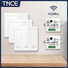 Rf433Mhz Mini Wireless Remote Control Light Switch 1/2/3 Gang 86 Wall Transmitte