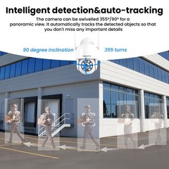 ARCCTV Wireless Security Camera System Pan/Tilt WiFi Camera Outdoor Night Vision