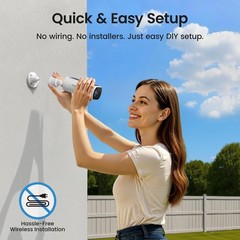 aosu Solar Security Cameras Wireless Outdoor, 2Mins DIY Installation,