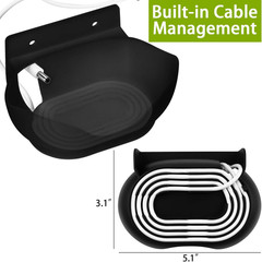2 Pack Wall Mount Compatible with Google Nest Audio Speaker,Built in Cord Manage
