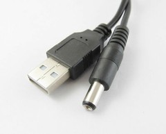 USB 2.0 Male To 5.5 x 2.1mm Plug DC Power Supply Socket Extension Cable Cord 3FT