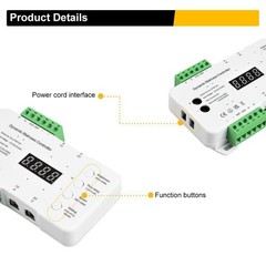 16 Steps LED Strip Light Stair Lighting Controller Motion Sensor System Full Set