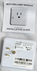 Centralite Zigbee Lamp Module Smart Plug Type A 120V White App-Controlled