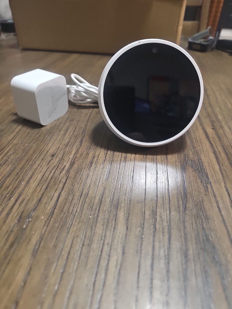 Amazon Echo Spot Smart Alarm Clock White VN94DQ Alexa White With Power Cord