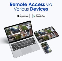 10CH NVR 5MP System, 4×3MP Cameras, 1TB HDD, Night Vision, Motion Detection, App