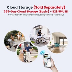 Rechargeable 1080p Wireless Camera with Night Vision & Cloud Storage Essentials