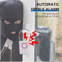 New 115dB Door Handle Alarm Portable Door Security Alarm For Home Travel Hotel