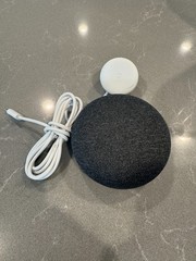 Google Home Mini Smart Speaker – Charcoal – Model H0A w/Original Power Adapter