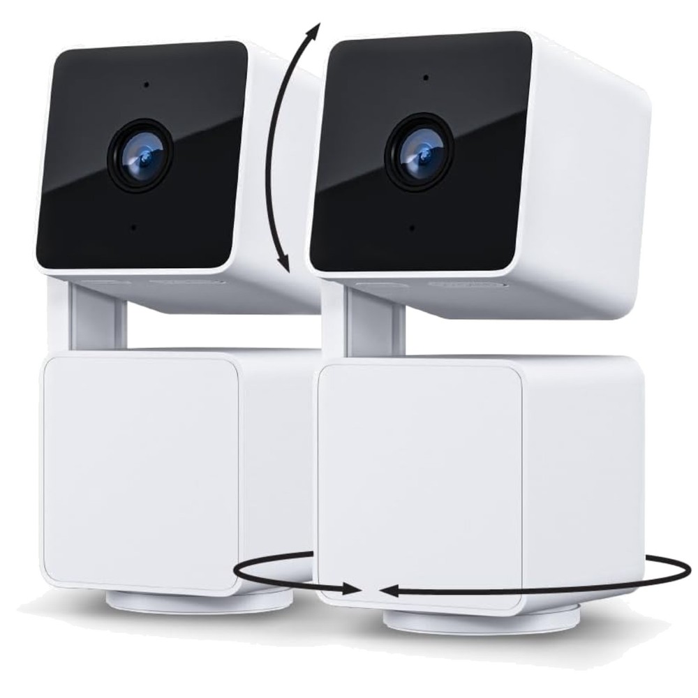 Alexa & Google Assistant Compatible Cam Pan v3, 2-Pack