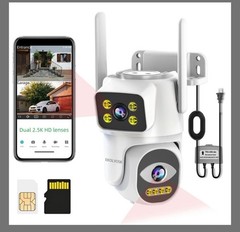 EKOLVOSK Dual Lens 2.5K HD WiFi Security Camera